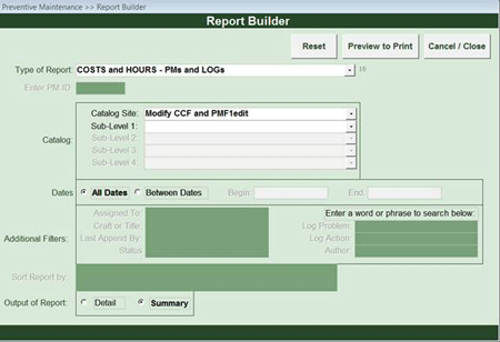 KeepTraK Report Builder