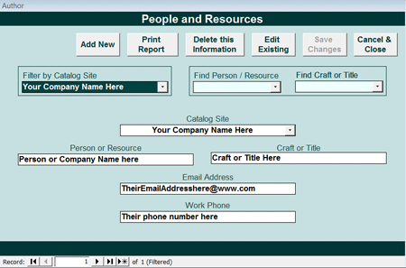 KeepTraK of People and Resources